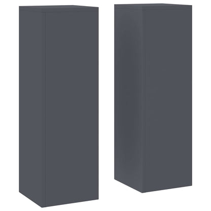 Supporto per piante 2 pcs Antracite 24 x 24 x 75 cm Acciaio