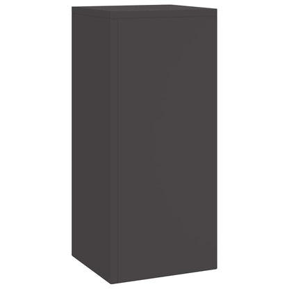 Supporto per piante 3 pcs Nero Acciaio