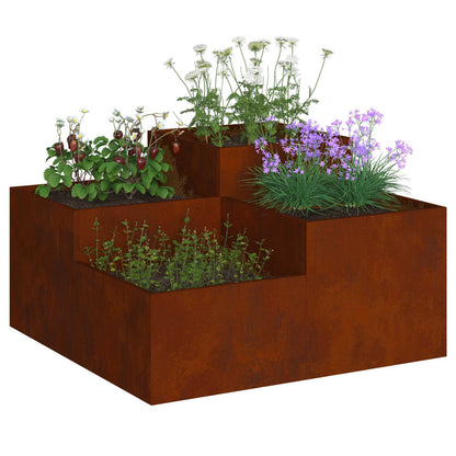 Vaso da giardino Ruggine 80 x 80 x 48 cm