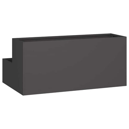 Vaso da giardino Nero 100 x 60 x 45 cm