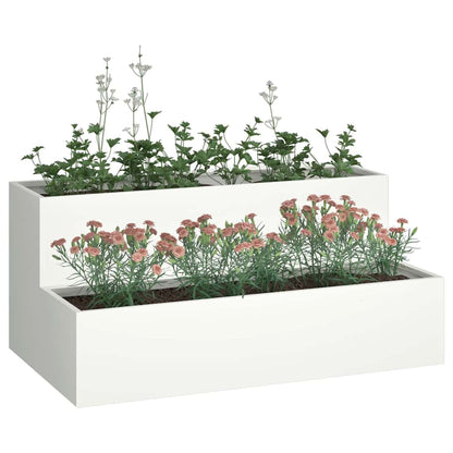Vaso da giardino Bianco 100 x 60 x 45 cm