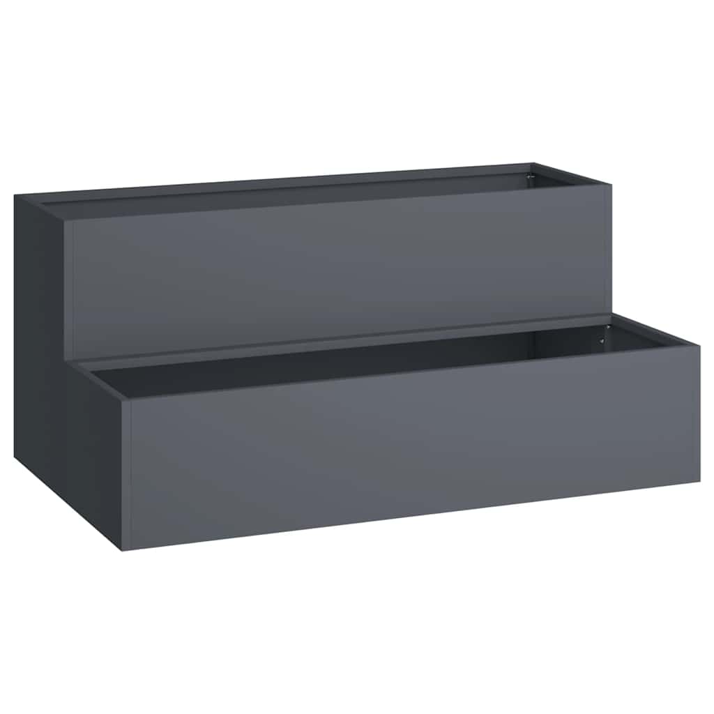 Vaso da giardino Antracite 100 x 60 x 45 cm
