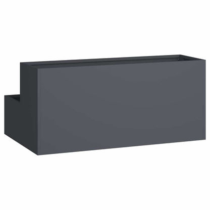 Vaso da giardino Antracite 100 x 60 x 45 cm