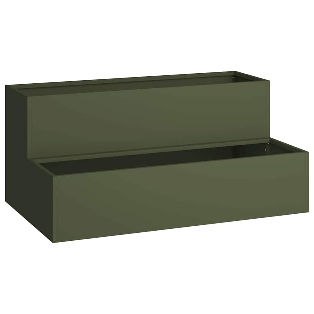 Vaso da giardino Verde oliva 100 x 60 x 45 cm