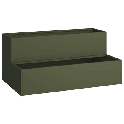 Vaso da giardino Verde oliva 100 x 60 x 45 cm