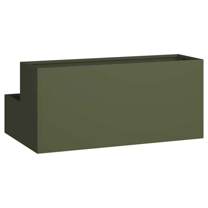 Vaso da giardino Verde oliva 100 x 60 x 45 cm
