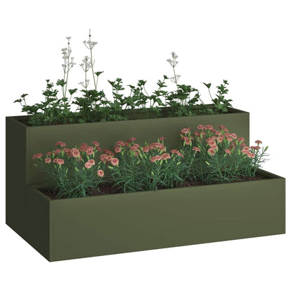 Vaso da giardino Verde oliva 100 x 60 x 45 cm