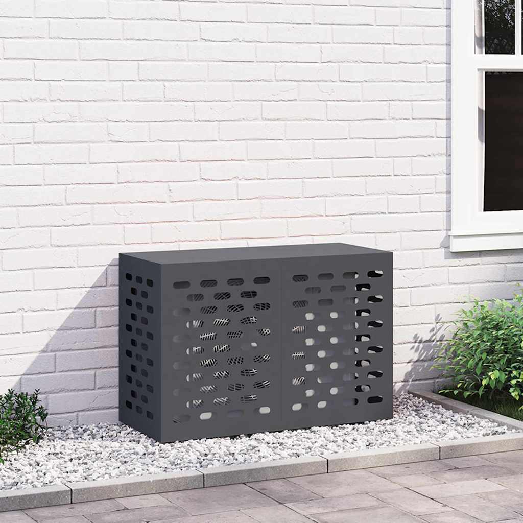 Copertura per condizionatore d'aria Antracite 90 x 40 x 60 cm