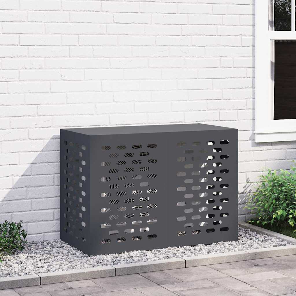 Copertura per condizionatore d'aria Antracite 100 x 50 x 70 cm