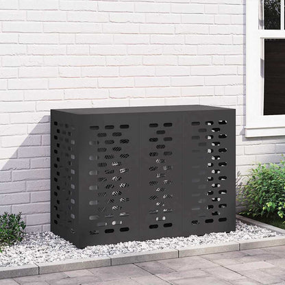 Copertura per condizionatore d'aria Nero 110 x 50 x 80 cm