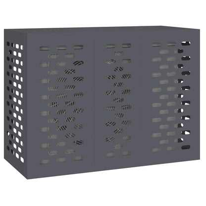 Copertura per condizionatore d'aria Antracite 110 x 50 x 80 cm