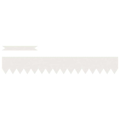 Bordura per Prato 10 pcs Bianco 100 x 0.05 x 20 cm