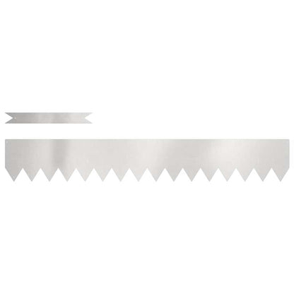 Bordura per Prato 50 pcs Argento 100 x 0.05 x 20 cm