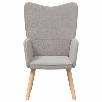 poltrona Grigio chiaro 62 x 67 x 95,5 cm Tessuto Sherpa
