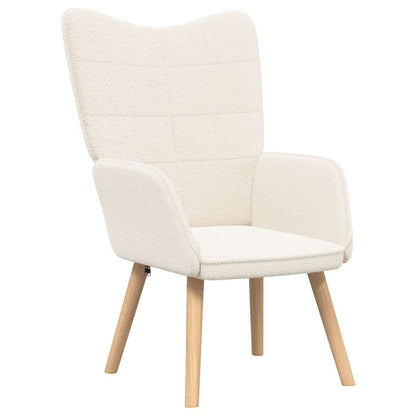 poltrona Crema 62 x 67 x 95,5 cm Tessuto Sherpa