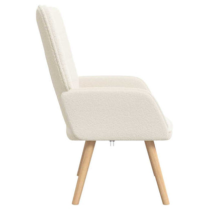 poltrona Crema 62 x 67 x 95,5 cm Tessuto Sherpa