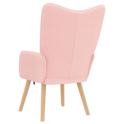 poltrona Rosa 62 x 67 x 95,5 cm Tessuto Sherpa