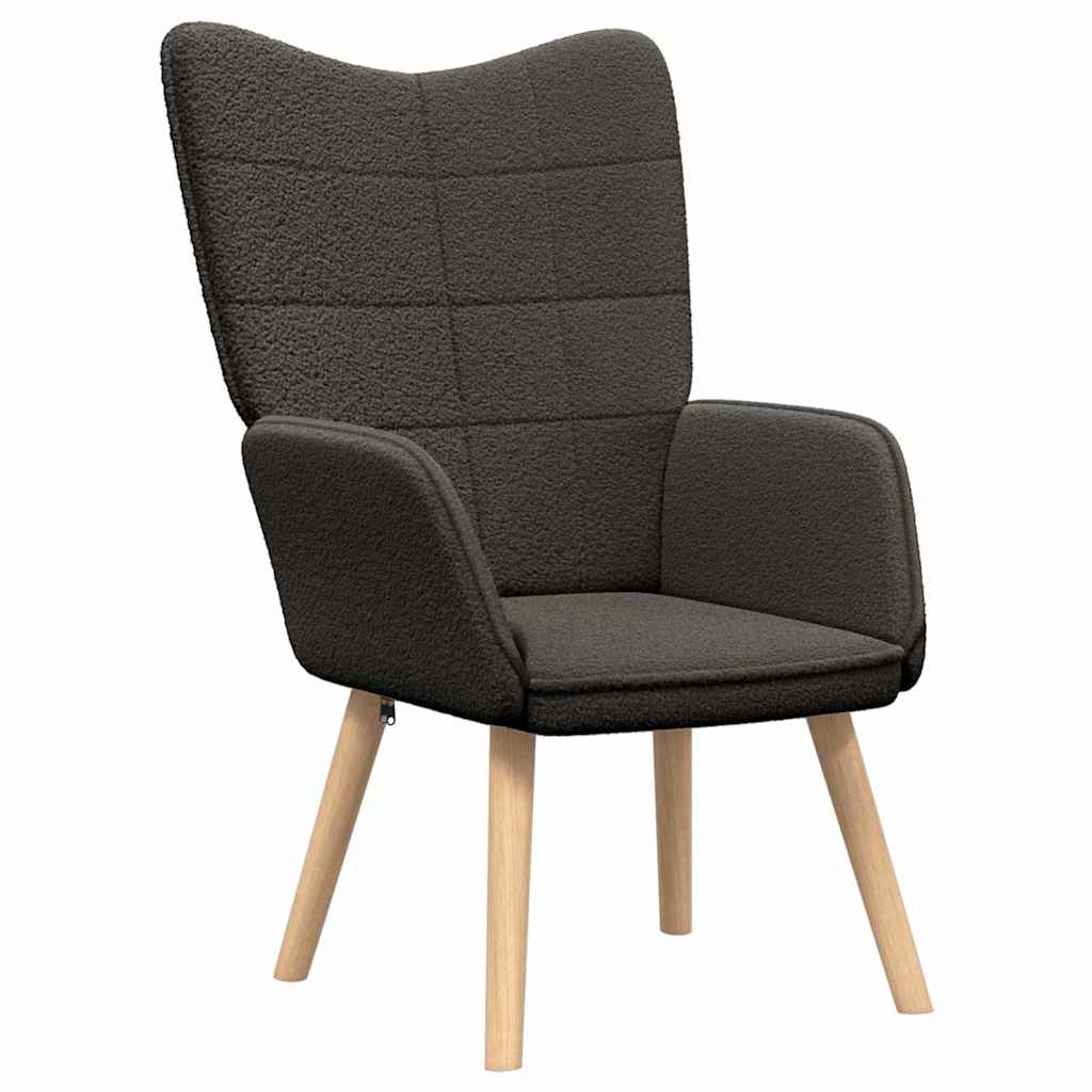 poltrona Grigio scuro 62 x 67 x 95,5 cm Tessuto Sherpa