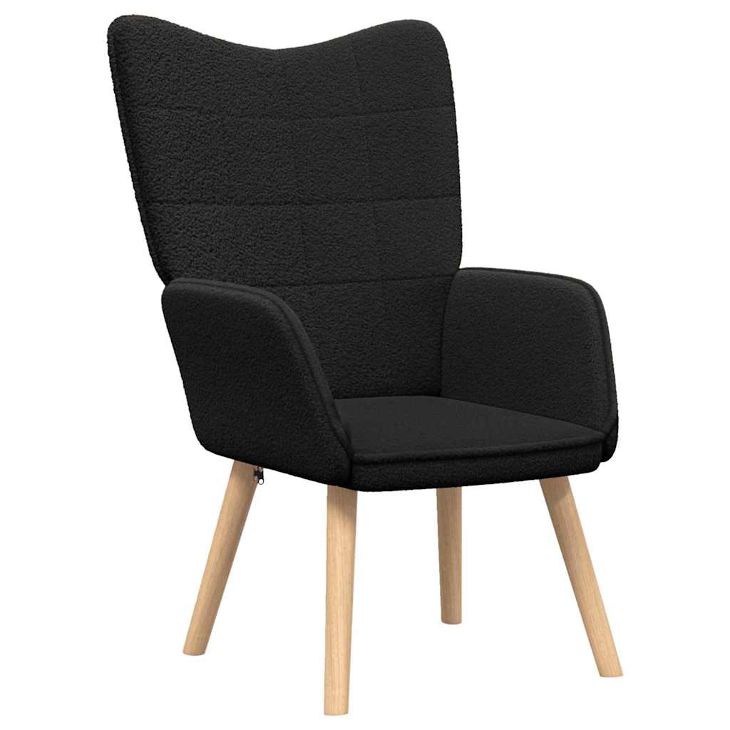 poltrona Nero 62 x 67 x 95,5 cm Tessuto Sherpa