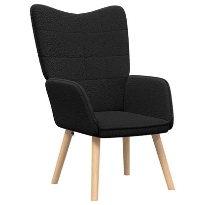 poltrona Nero 62 x 67 x 95,5 cm Tessuto Sherpa