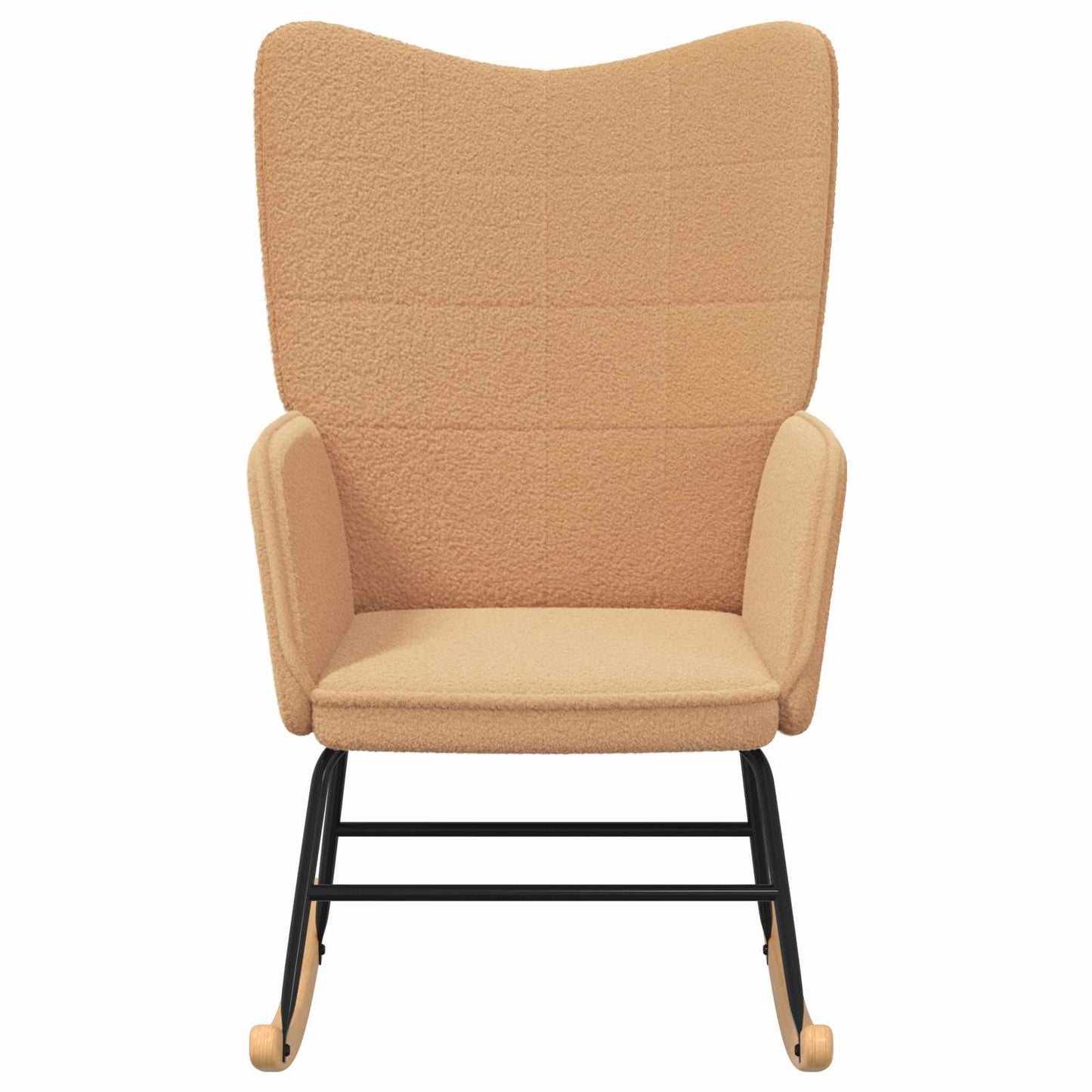 Sedia a dondolo Beige Tessuto Sherpa
