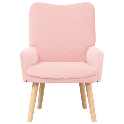 poltrona Rosa 63 x 67 x 94 cm Tessuto di Pecora e Plywood