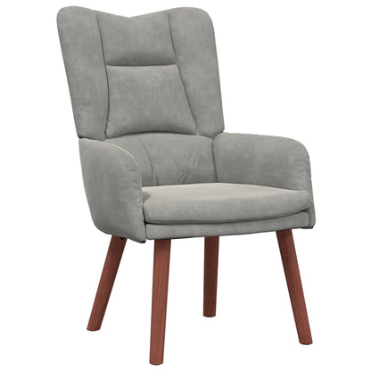 poltrona Grigio chiaro 63 x 67 x 94 cm Velluto