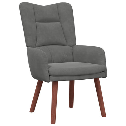poltrona Grigio scuro 63 x 67 x 94 cm Velluto
