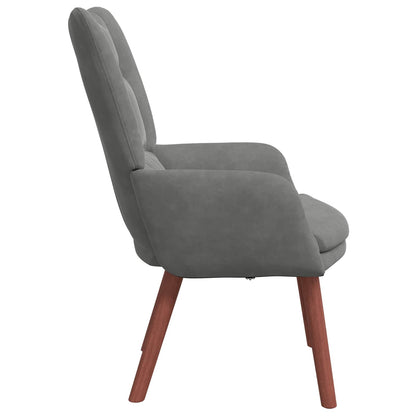 poltrona Grigio scuro 63 x 67 x 94 cm Velluto