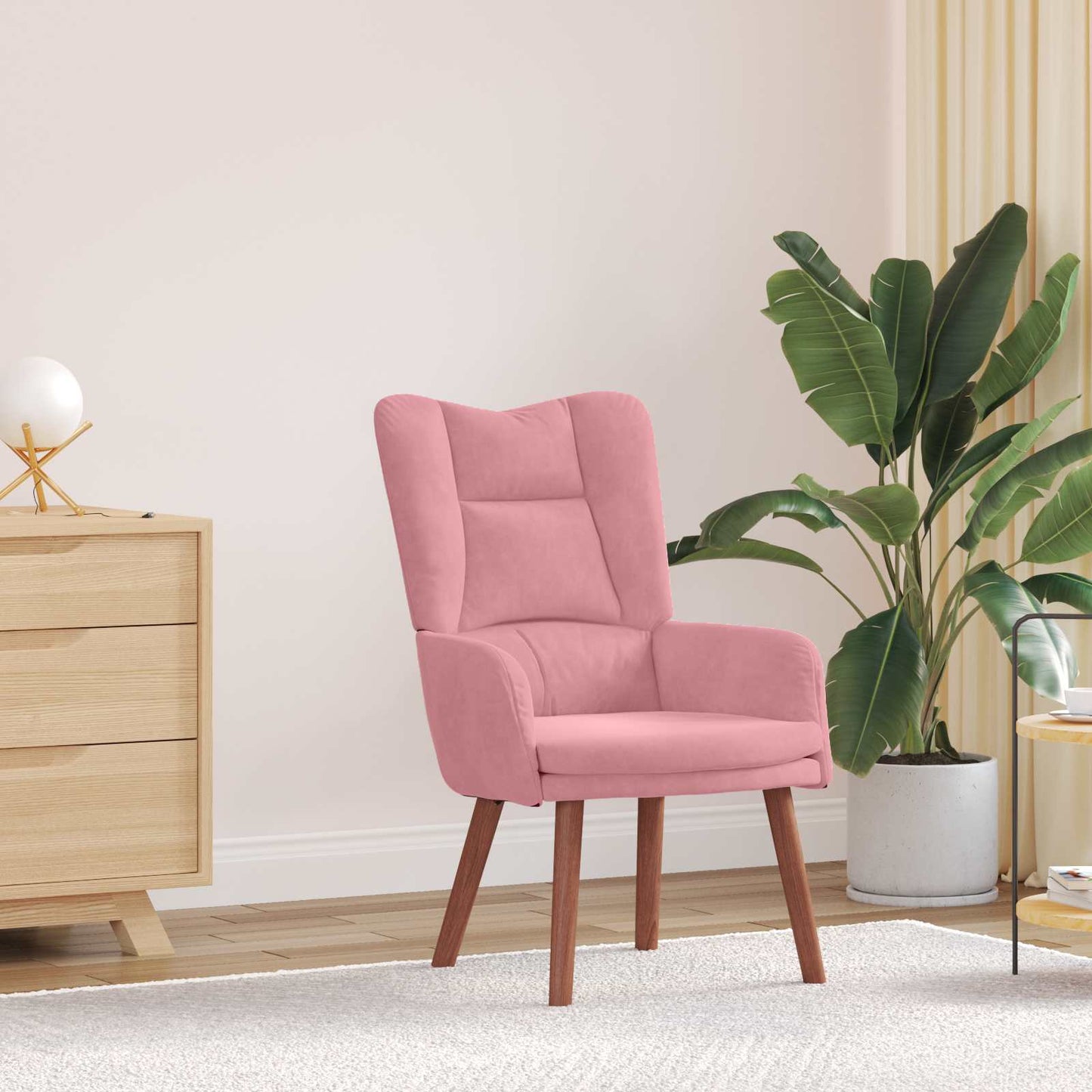 poltrona Rosa 63 x 67 x 94 cm Velluto