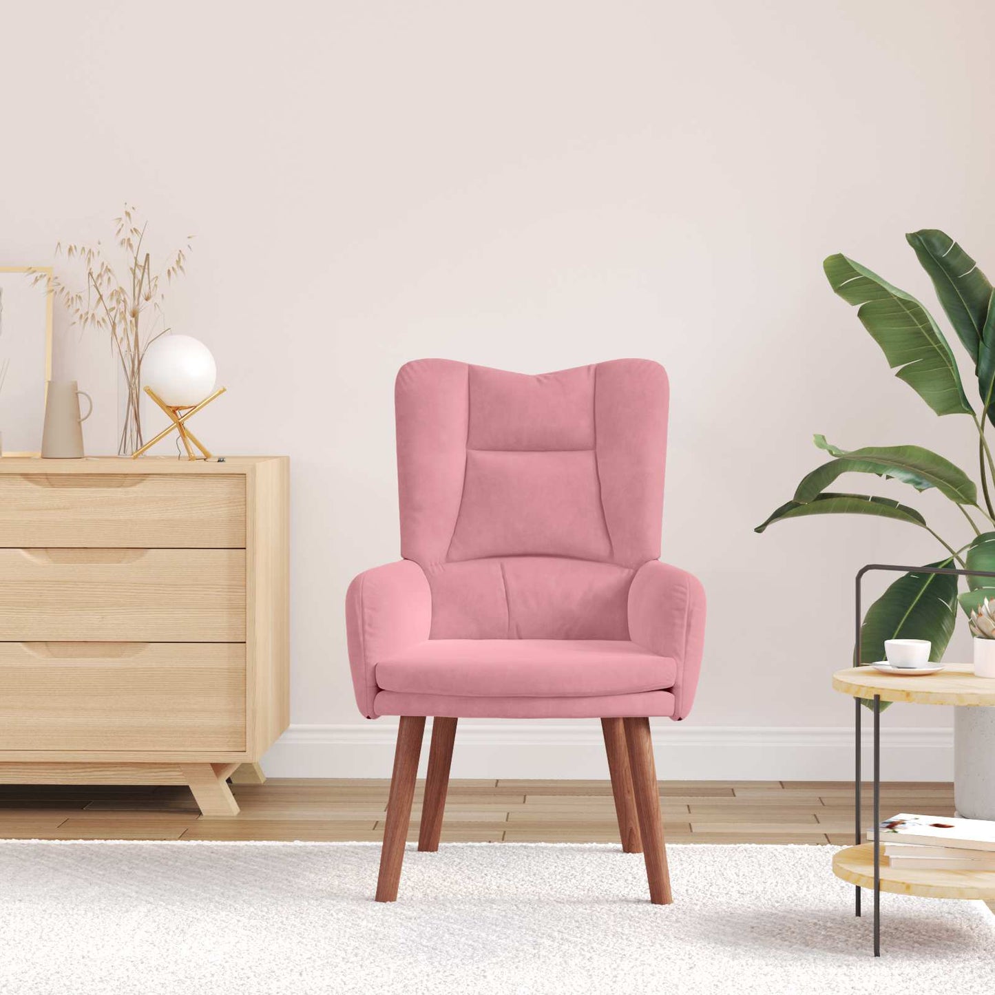 poltrona Rosa 63 x 67 x 94 cm Velluto