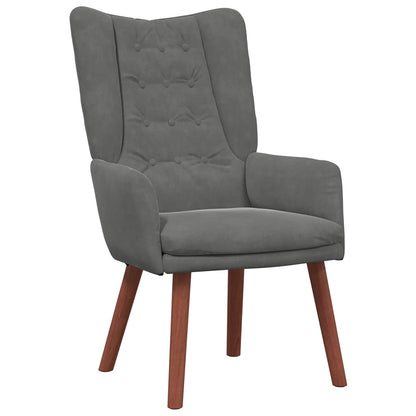 poltrona Grigio scuro 63 x 67 x 94 cm Velluto