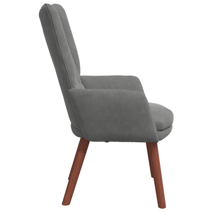 poltrona Grigio scuro 63 x 67 x 94 cm Velluto