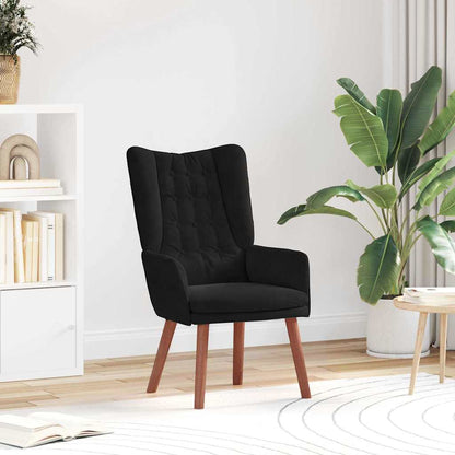poltrona Nero 63 x 67 x 94 cm Velluto