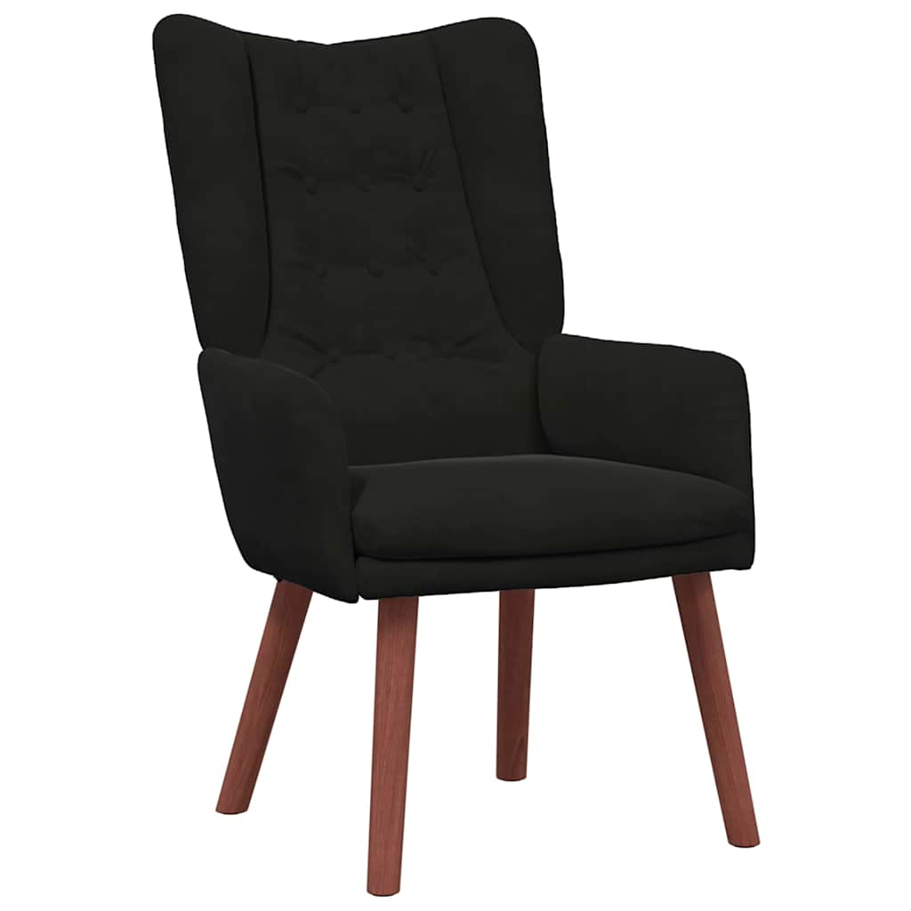 poltrona Nero 63 x 67 x 94 cm Velluto
