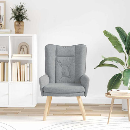 poltrona Grigio chiaro 63 x 67 x 94 cm Tessuto e compensato