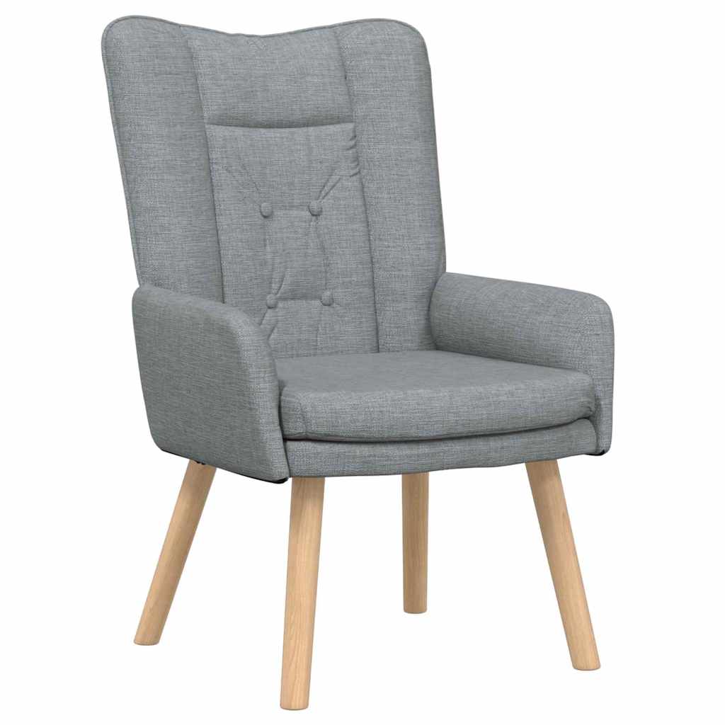 poltrona Grigio chiaro 63 x 67 x 94 cm Tessuto e compensato