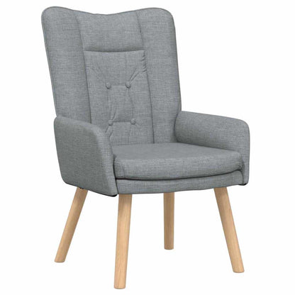 poltrona Grigio chiaro 63 x 67 x 94 cm Tessuto e compensato
