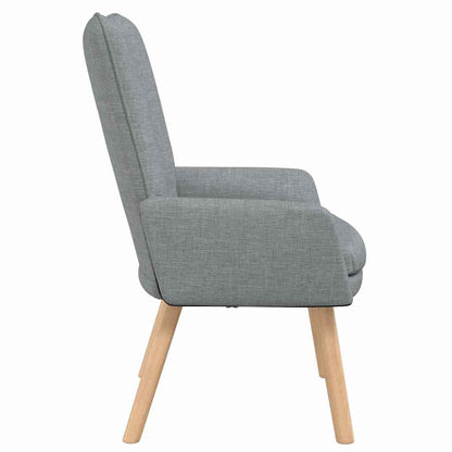 poltrona Grigio chiaro 63 x 67 x 94 cm Tessuto e compensato