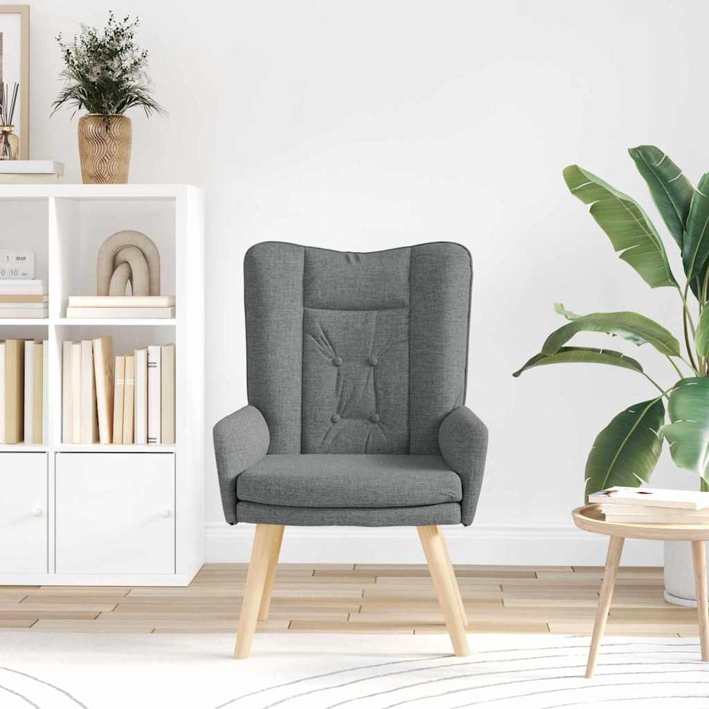 poltrona Grigio scuro 63 x 67 x 94 cm Tessuto e compensato
