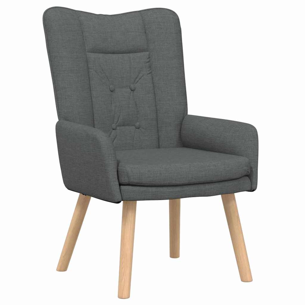 poltrona Grigio scuro 63 x 67 x 94 cm Tessuto e compensato