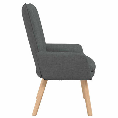 poltrona Grigio scuro 63 x 67 x 94 cm Tessuto e compensato