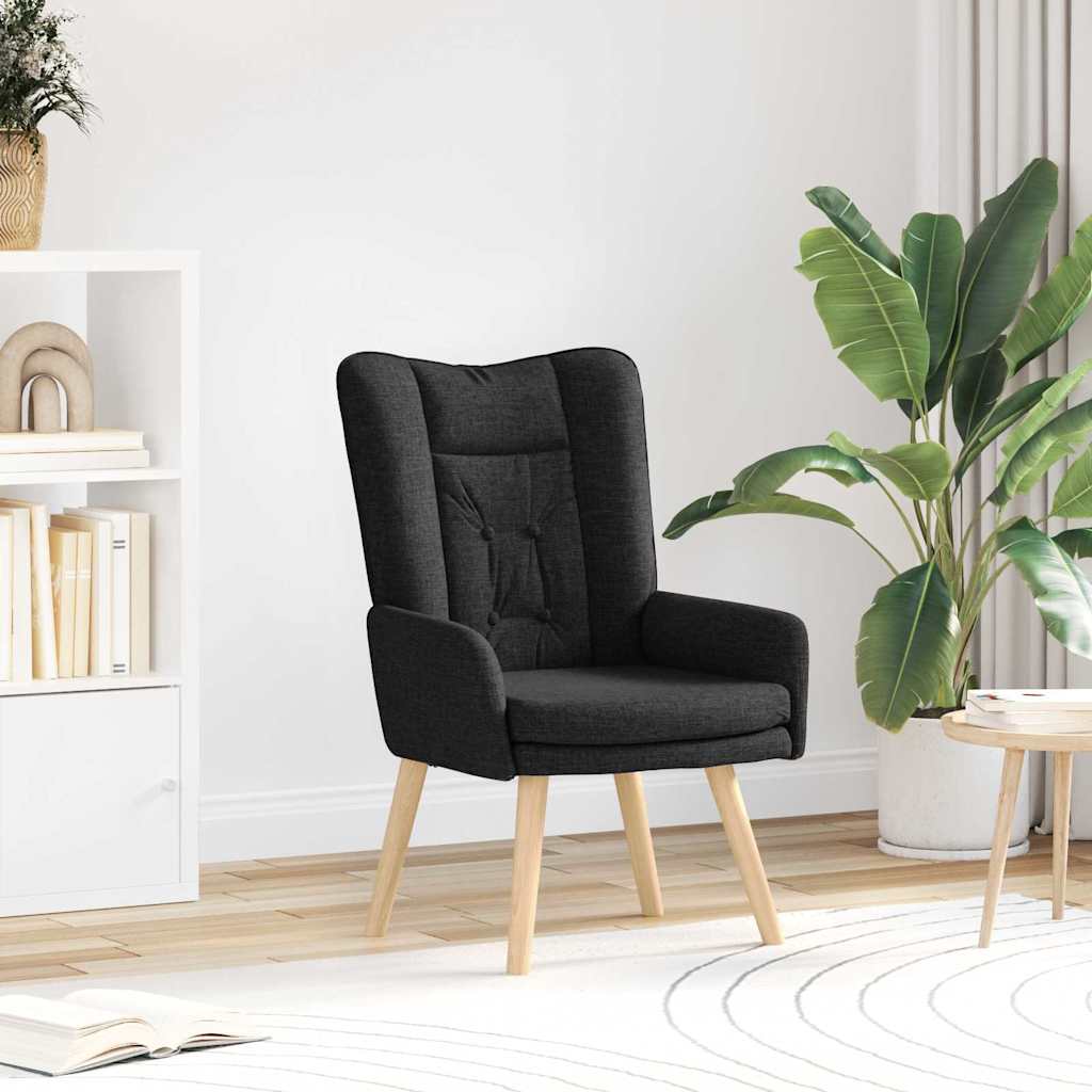 poltrona Nero 63 x 67 x 94 cm Tessuto e compensato