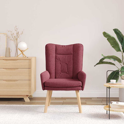 poltrona Rosso Vino 63 x 67 x 94 cm Tessuto e compensato