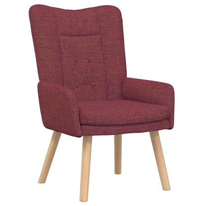 poltrona Rosso Vino 63 x 67 x 94 cm Tessuto e compensato
