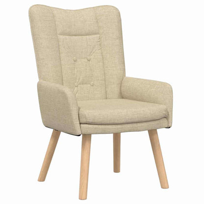 poltrona Crema 63 x 67 x 94 cm Tessuto e compensato
