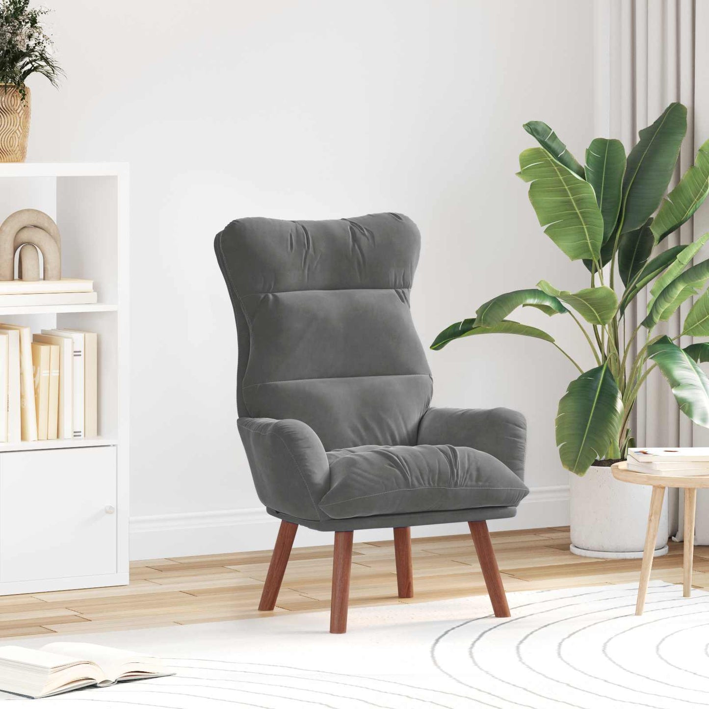 poltrona Grigio scuro 69 x 74 x 93 cm Velluto