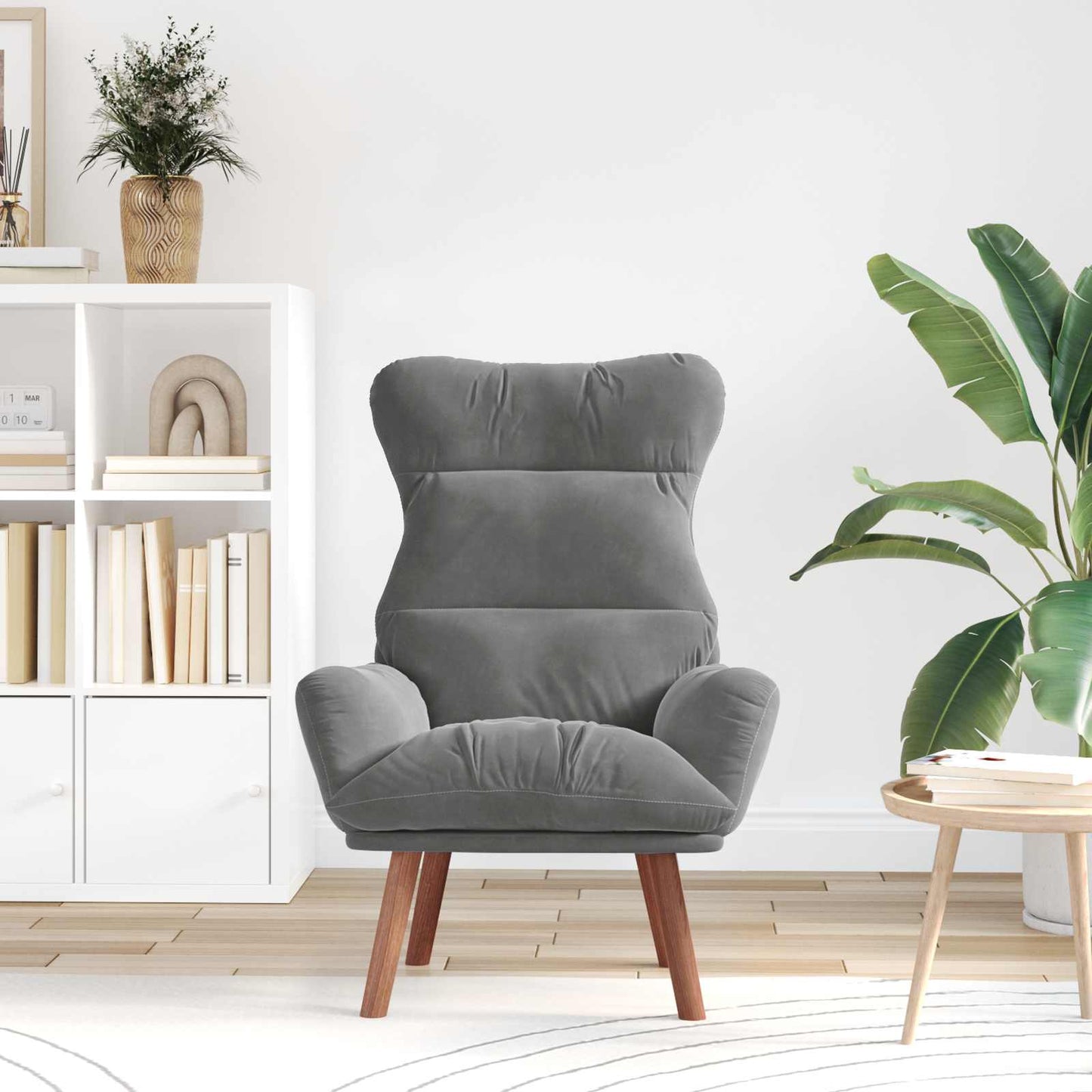 poltrona Grigio scuro 69 x 74 x 93 cm Velluto