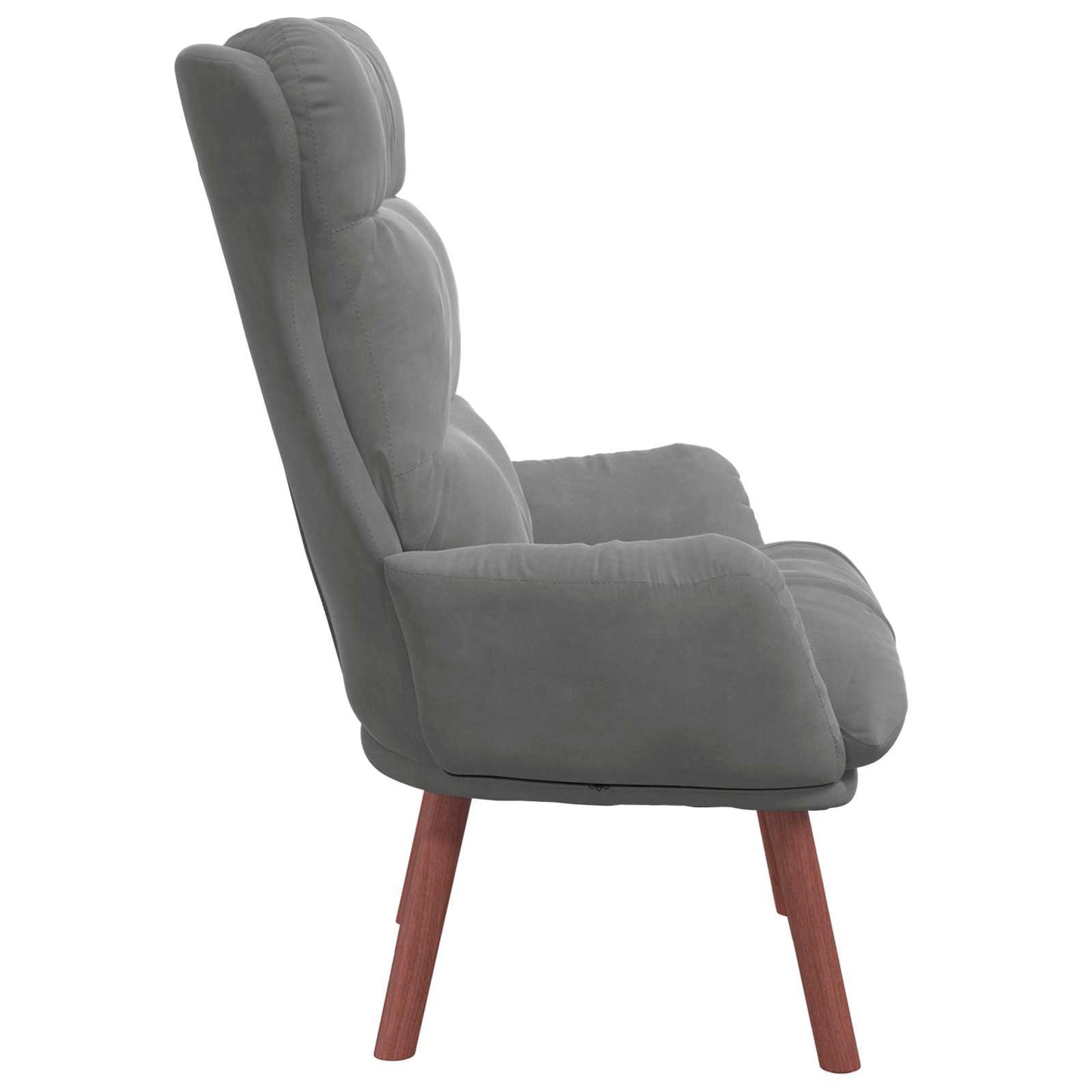 poltrona Grigio scuro 69 x 74 x 93 cm Velluto