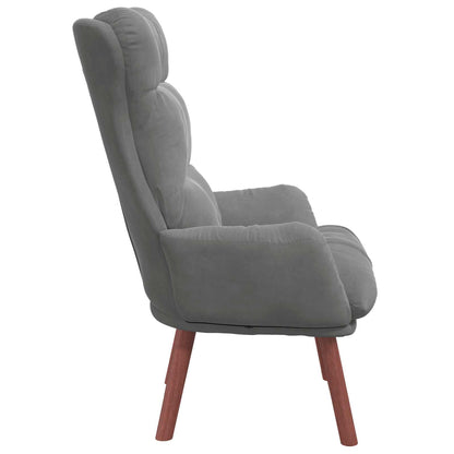 poltrona Grigio scuro 69 x 74 x 93 cm Velluto